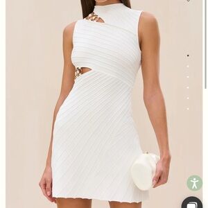 Cult Gaia White Demetria Dress